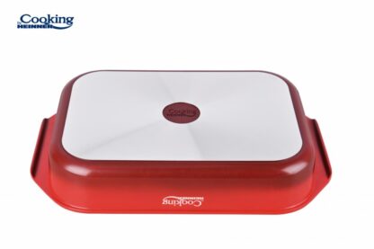 HIGH ALUMINUM TRAY 39.5x26CM, RED LINE - Image 4