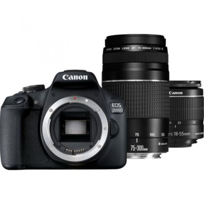 PHOTO CAMERA CANON KIT 2000D 18-55+75300 - Image 2