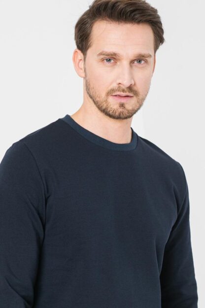 Navy-M Men's Casual Cotton Blouse - Image 5