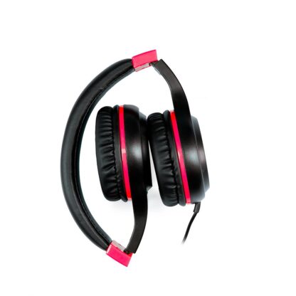 Spacer Pearl Red headphones with microphone, wired - Image 3