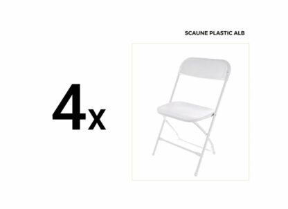 HR SET TABLE WITH 4 FOLDABLE PLASTIC CHAIRS - Image 5