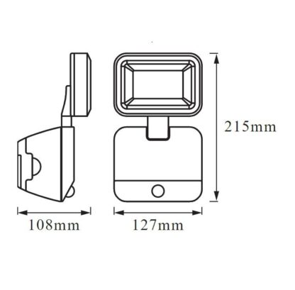 BATTERY LED SPOTLIGHT SINGLE BK LEDV - Image 2