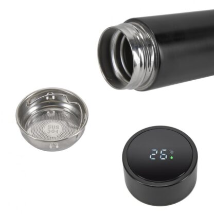 Art of Dining, Thermos stainless steel 450 Ml with led indicator for temperature, Black - Image 3