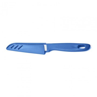 Knife with sheath 9.5 cm, blue