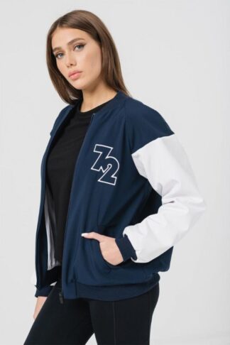 W BOMBER JACKET NAVY M