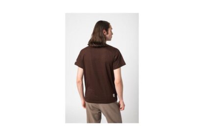 ORANGE LOGO T-SHIRT FOR MEN COFFEE-XL - Image 2
