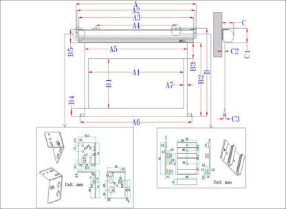 ELITESCREENS PROJECTION SCREEN 240 x 180cm - Image 6