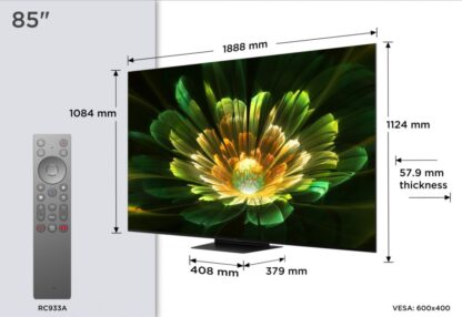 Mini LED TV 4K 85''(215 cm) TCL 85Q7C - Image 2