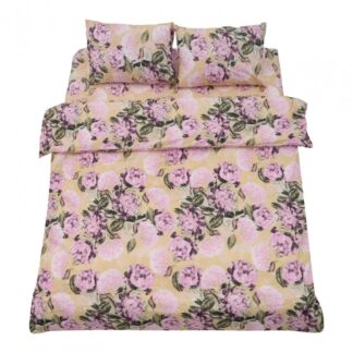 King size cotton bed set, 92 gsm, Peony