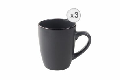 Set of 3 ceramic mugs, 354 ML, CALYPSO