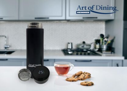 Art of Dining, Thermos stainless steel 450 Ml with led indicator for temperature, Black - Image 5