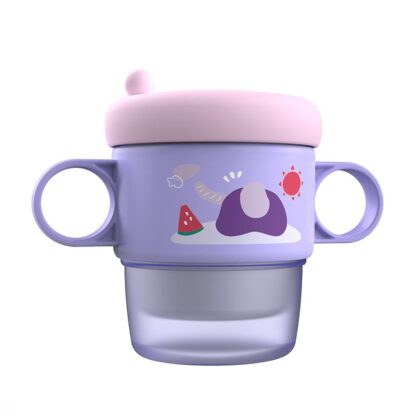 Thermos mug with handles, purple, U-Grow
