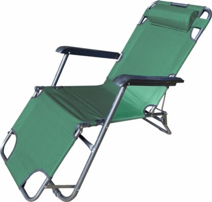 HR Sunbed GREEN 153X60X79CM