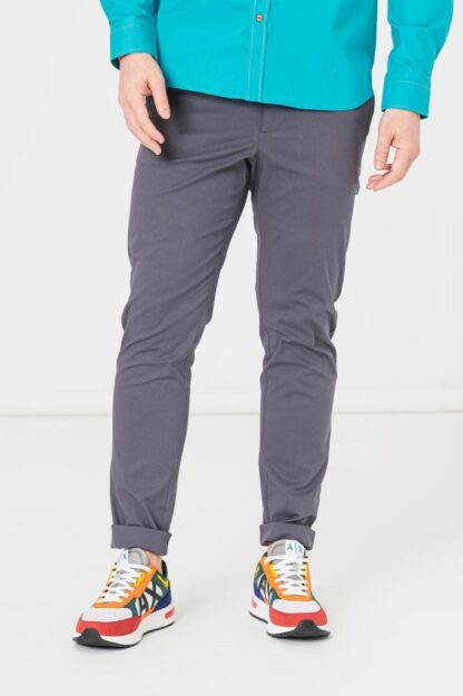 Men's Casual Long Pants Gray S