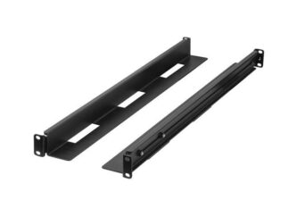 19" rack sliding rail set black