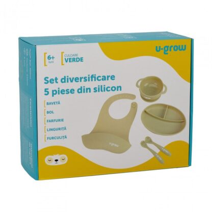 Diversification set of 5 silicone pieces, olive - Image 7