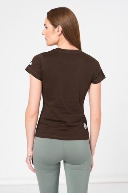 WOMEN'S ORANGE LOGO T-SHIRT COFFEE-XS - Image 4