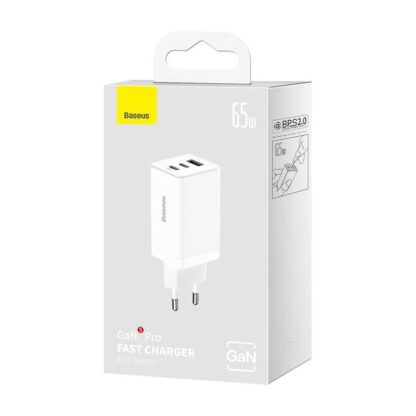 Baseus Circular GaN5 PRO Charger, White - Image 4