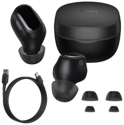 Baseus Bowie WM01 TWS Headphones, Black - Image 2
