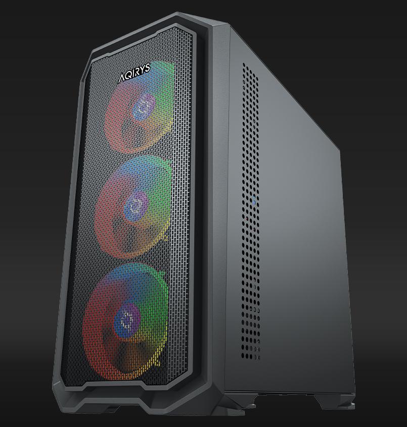 PC Case Aqirys Wezen Midi Tower Black