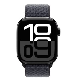 Apple Watch Series 10 GPS 42mm Jet Black Aluminium Case with Ink Sport Loop