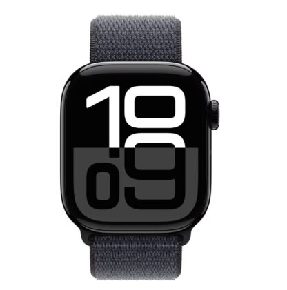 Apple Watch Series 10 GPS 42mm Jet Black Aluminium Case with Ink Sport Loop
