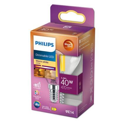 Philips Classic P45, E14 vintage LED bulb