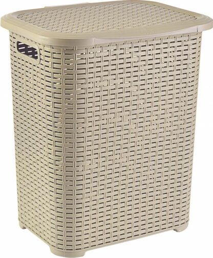 LAUNDRY BASKET  45 L BEIGE, 34,5x41x46 CM