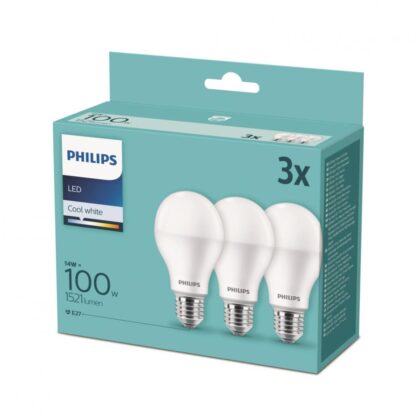 SET 3XLIGHT BULB LED PHILIPS E27 8718699694906