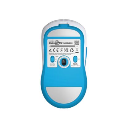 Hator Quasar 2 Pro wireless mouse, white-blue - Image 3