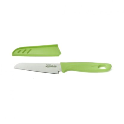 Knife with sheath 9.5 cm, green