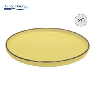 SET OF 6 CERAMIC THIN PLATES 27CM, MEDEEA