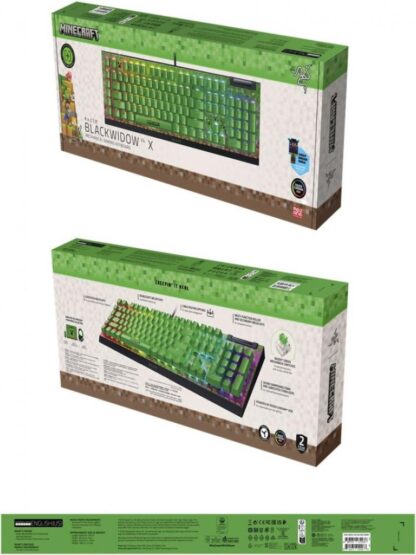 Razer Blackwidow V4 X Green Sw Minecraft keyboard - Image 4