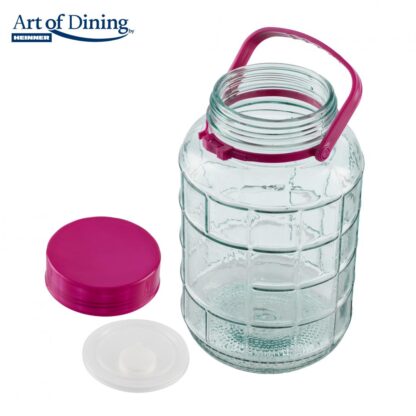 GLASS JAR WITH PLASTIC LID 2L