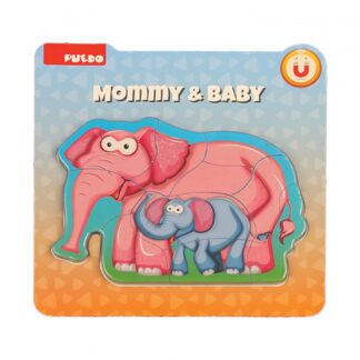 MOTHER AND CHILD PUZZLE, ELEPHANT, 8 PIECES