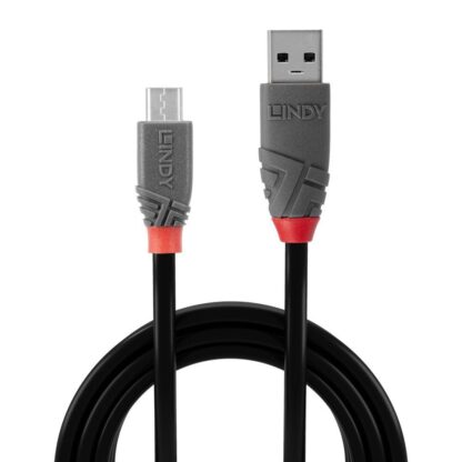 Lindy 1m USB 2.0 Type A Cable - MicroUSB, Anthra Line - Image 3