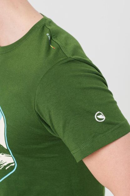 Moldovan Men's Casual T-shirt Bottle Green-L - Image 8