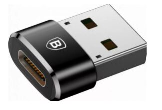 Adapter Baseus Mini CAAOTG-01, black