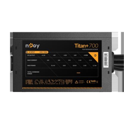 POWER SUPPLY NJOY TITAN + 700 ATX 700W - Image 5