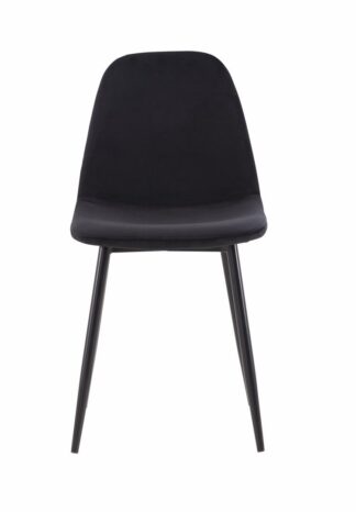 Set of 2 Jaquard dining chairs - Black