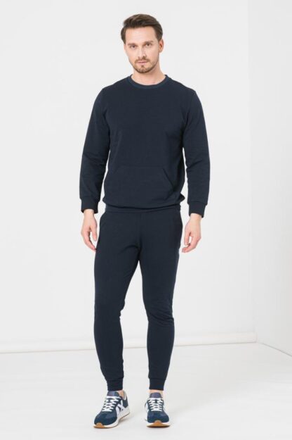 Navy-M Men's Casual Cotton Blouse - Image 2