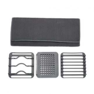 DISH DRAINING HOLDER WITH CARPET 4 PCS
