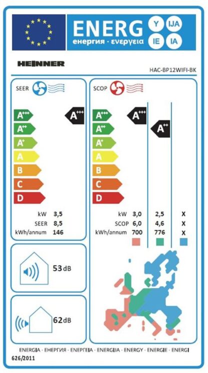 AIR CONDITIONER HEINNER HAC-BP12WIFI-BK - Image 4