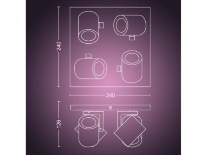 ARGENTA PLATE/SPIRAL ALUMINIUM 4X5.7W - Image 3