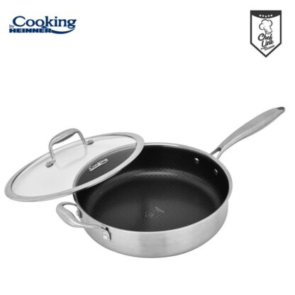 STAINLESS STEEL PAN+COVER 28x7.5 CM, TITANIUM3 - Image 2