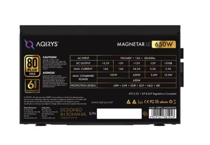 PSU Aqirys Magnetar LE 650W 80 Gold+ - Image 8