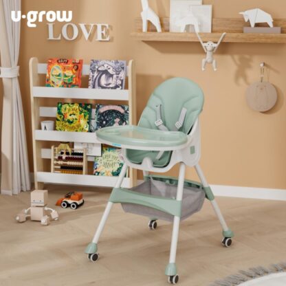 2 in 1 dining chair, foldable, green - Image 8