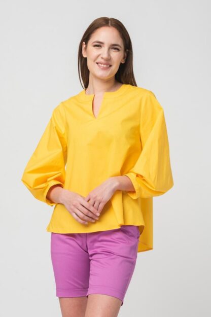 Women's Casual Shirt Yellow M - Image 2