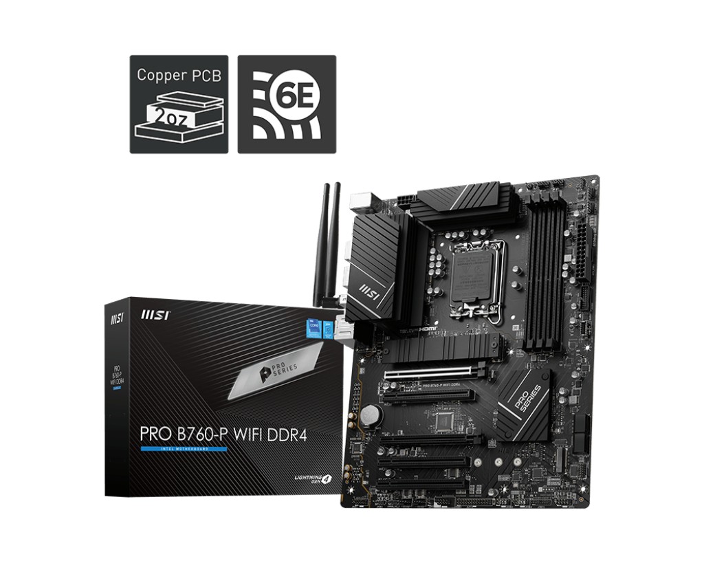 Motherboard MSI PRO B760-P WIFI DDR4 LGA1700