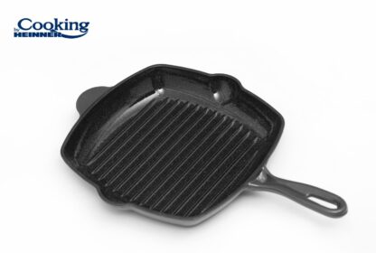 GRILL PAN CAST IRON ENAMELED 26.5X4.5 CM, MARBLE GREY - Image 2